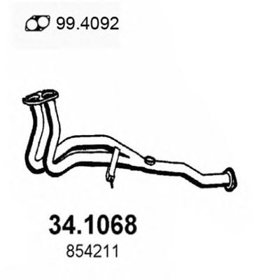 Exhaust Pipe 34.1068