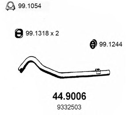 Exhaust Pipe 44.9006
