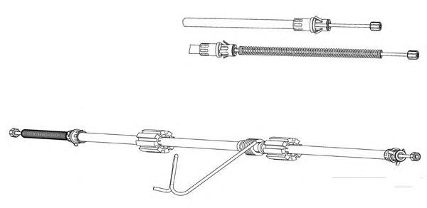 Cable, parking brake FO02223