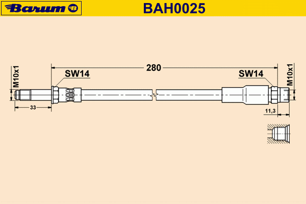 Bremsschlauch BAH0025