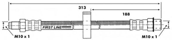 Flexible de frein FBH6428