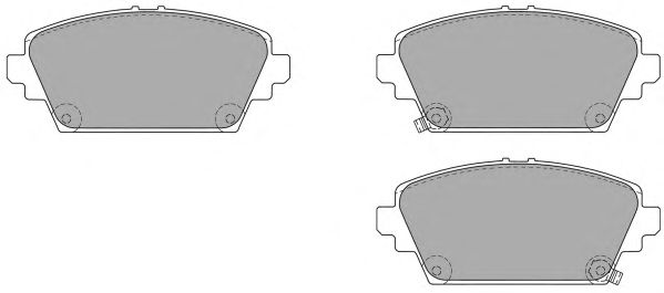 Brake Pad Set, disc brake FBP-1200