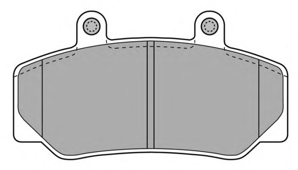 Комплект тормозных колодок, дисковый тормоз FBP-0618