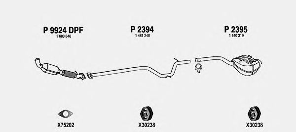 Exhaust System FO733