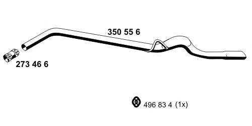 Exhaust Pipe 350556