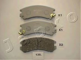 Brake Pad Set, disc brake 50135