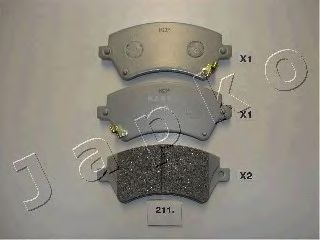 Brake Pad Set, disc brake 50211
