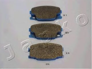 Brake Pad Set, disc brake 50514