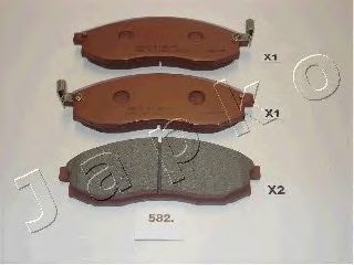 Brake Pad Set, disc brake 50582