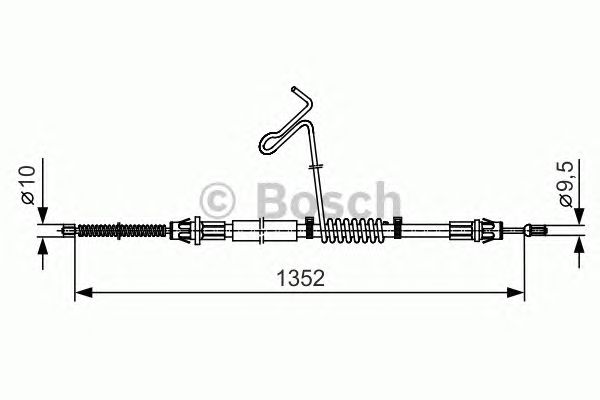 Cable, parking brake 1 987 482 135