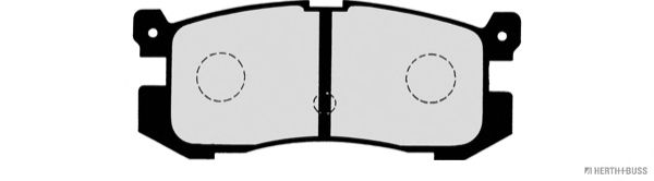 Комплект тормозных колодок, дисковый тормоз J3613006