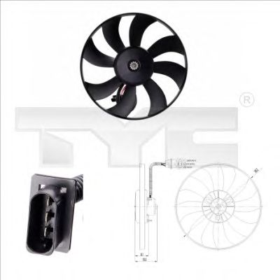 Fan, radiator 837-0020