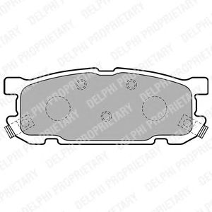 Brake Pad Set, disc brake LP1762