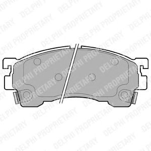 Brake Pad Set, disc brake LP801