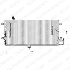 Condensator, airconditioning TSP0225073