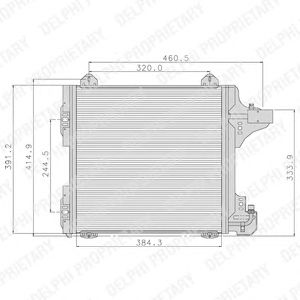 Condensator, airconditioning TSP0225089