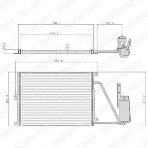 Condensator, airconditioning TSP0225105