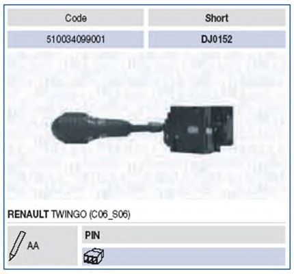 Steering Column Switch 510034099001