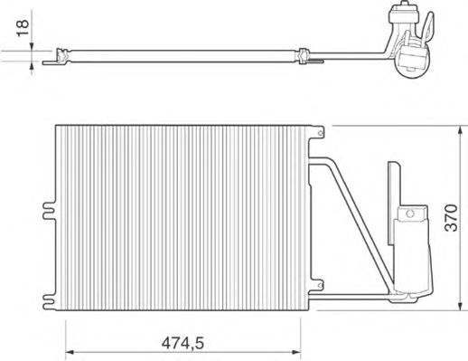 Condensator, airconditioning 350203220000