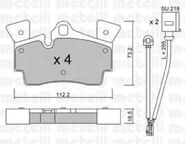 Brake Pad Set, disc brake 22-0655-1K