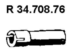 Tubo gas scarico 34.708.76