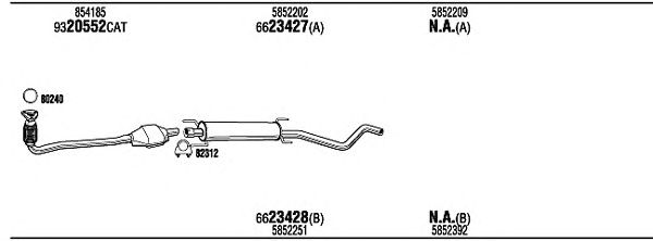 Exhaust System OPH16972
