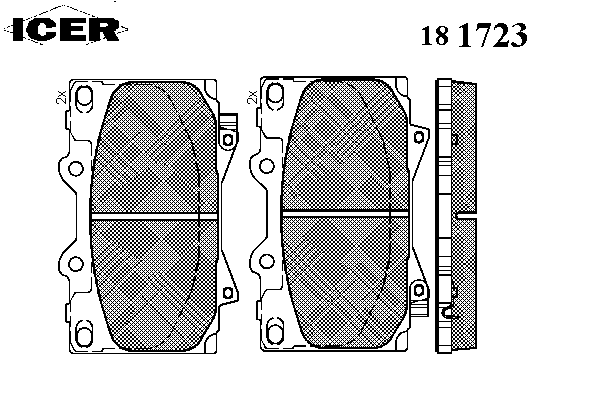 Brake Pad Set, disc brake 181723