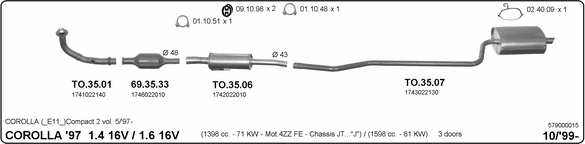 Exhaust System 579000015