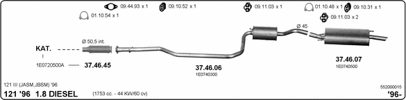 Exhaust System 552000015
