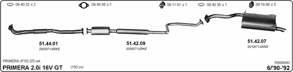 Exhaust System 558000043