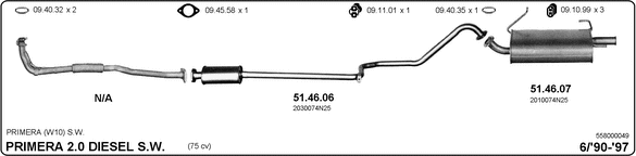 Exhaust System 558000049