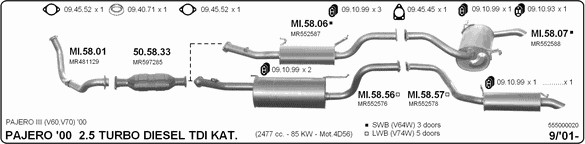Exhaust System 555000020