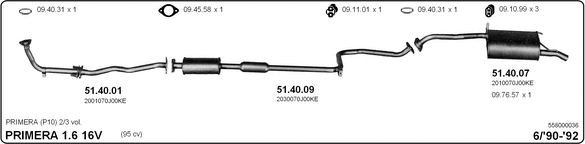Exhaust System 558000036