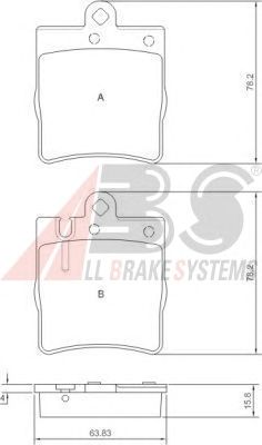 Brake Pad Set, disc brake 37022