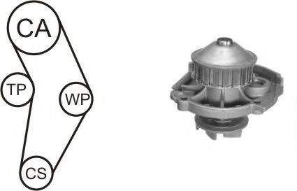 Water Pump & Timing Belt Kit WPK-152301