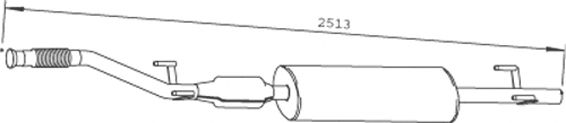 Middle Silencer 40324