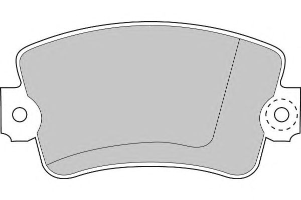Комплект тормозных колодок, дисковый тормоз FD690N