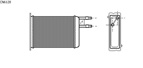 Permutador de calor, aquecimento do habitáculo CN6128