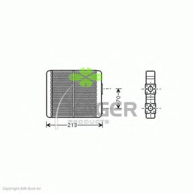 Heat Exchanger, interior heating 32-0026