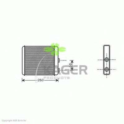 Heat Exchanger, interior heating 32-0088