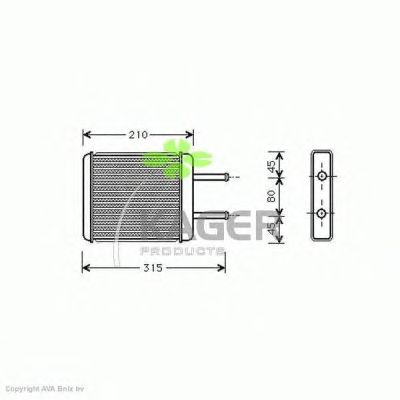 Heat Exchanger, interior heating 32-0224