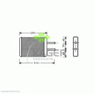 Heat Exchanger, interior heating 32-0366