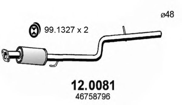 Catalytic Converter 12.0081