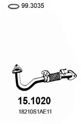 Exhaust Pipe 15.1020