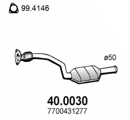 Katalysator 40.0030