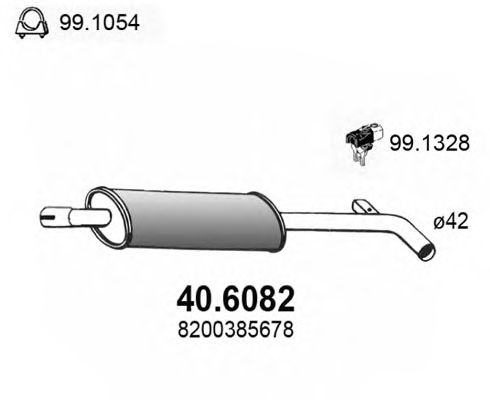 Middle Silencer 40.6082