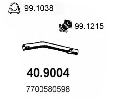Exhaust Pipe 40.9004