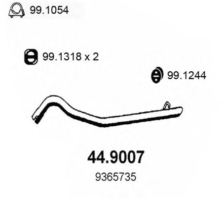 Exhaust Pipe 44.9007