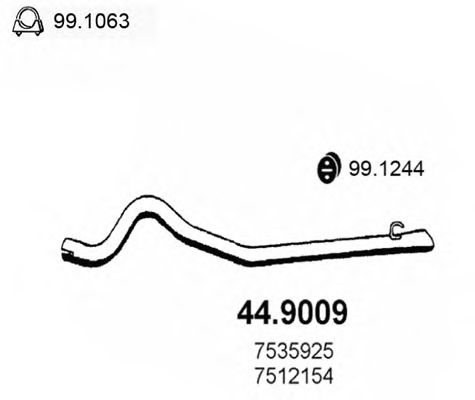 Exhaust Pipe 44.9009