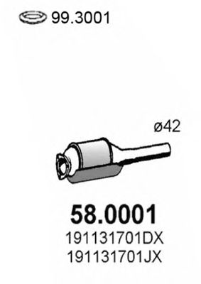 Catalytic Converter 58.0001